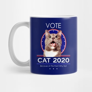 Vote Cat 2020! Because At This Point Why Not Mug